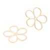 Pack of 10/20 Floral Jewelry Hollow Petal Pendants Small Flower Necklace Bracelet Supplies Alloy Material for Bracelet