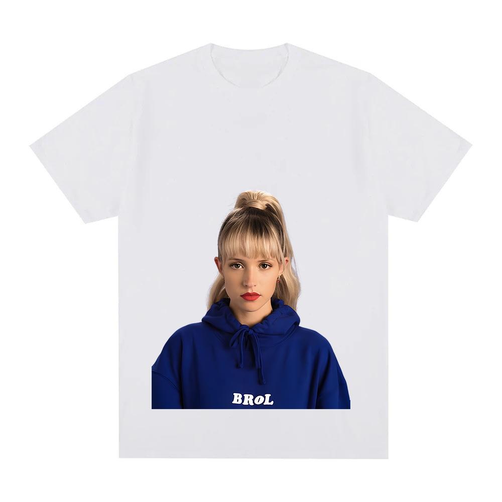 Angele Van Laeken T-Shirt Classic Portrait Graphic Printing Tee-shirt Fashion Round Neck Tops Women/men Short Sleeve Cotton Tees