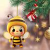 Ornament Cute Bee Car Hanging Decoration 2D 2D Car Decoration Hanging  Car Rear View