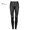 Solid Color Pants High Waist Fabric Elastic Sexy Slim Trousers for Women