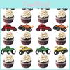 Road Off Monster Vehicle Pattern Party Cake Glitter Paper Decoration Plugin