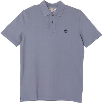 Solid Color Casual Polo Shirt Men Tops Blue A6943-073