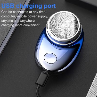 Mini Elektrikli Tıraş Makinesi USB Şarj Edilebilir Su Geçirmez Islak Kuru Seyahat Tıraş Makinesi Taşınabilir Erkek Sakal