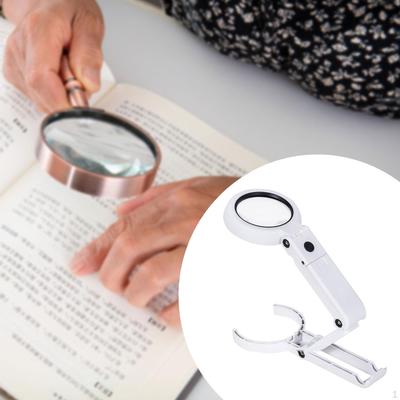 Magnifying Glass Illuminated Lighted Magnifier 6 LED Lights Lightweight Portable Ergonomic Jewelry