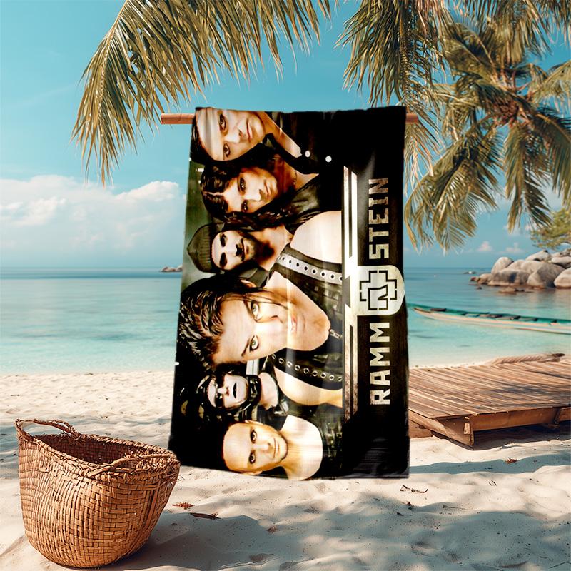 Till Lindemann, Lead Singer of the German Heavy Metal Rock Band Rammstein, Outdoor Camping Vacation Swimming Beach Scarf Decorative Blanket F26