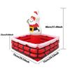 Pvc Inflatable Ice Bucket Christmas Decor Drink Cooler Multi-Functional Candy Container Pool Party Birthday Christmas Decor
