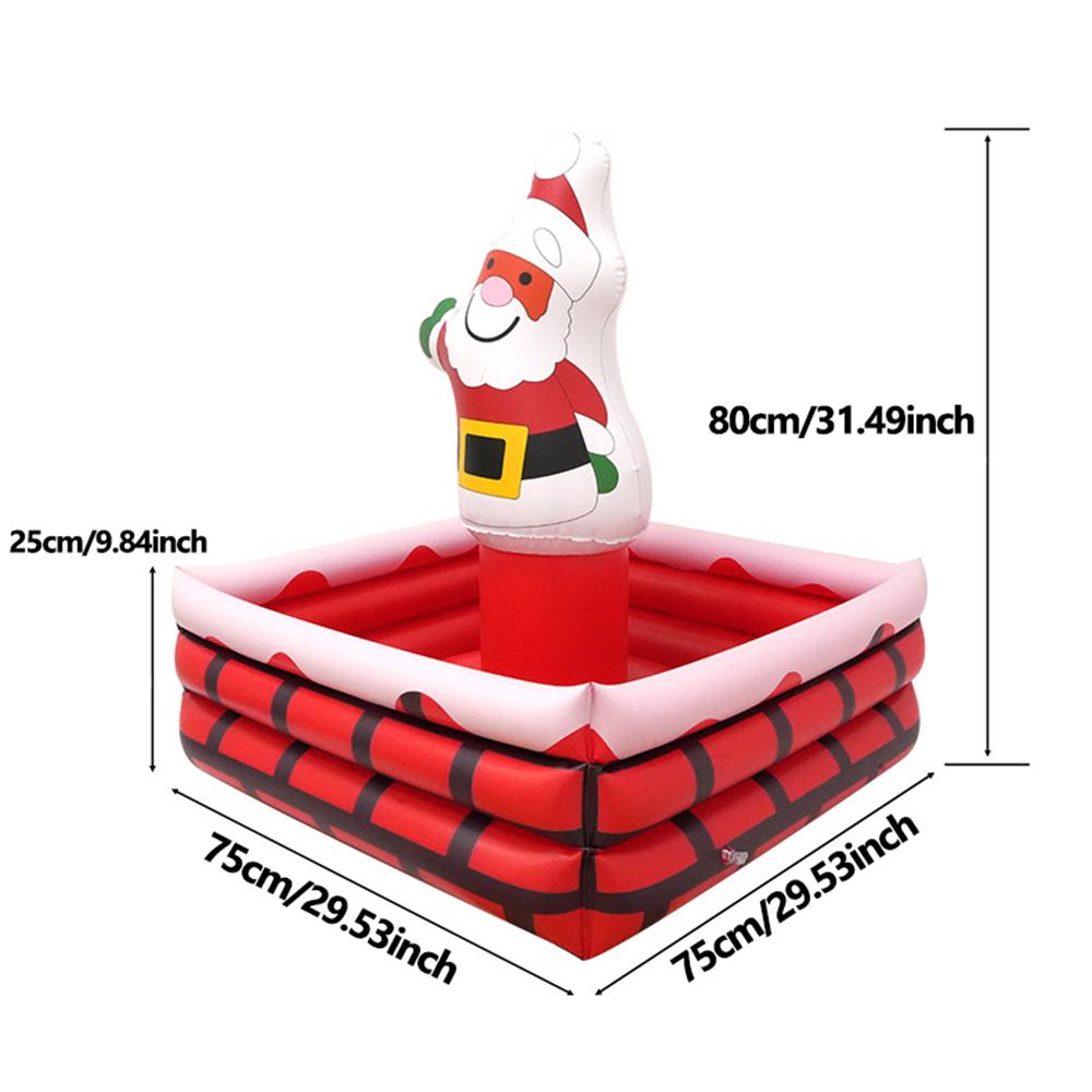 Pvc Inflatable Ice Bucket Christmas Decor Drink Cooler Multi-Functional Candy Container Pool Party Birthday Christmas Decor