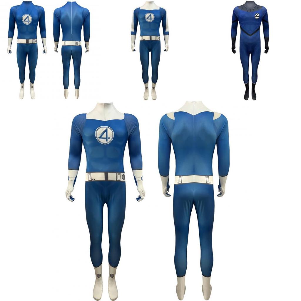 Fantastic Four Adult Costume In Soft Stretch Material For Comic Con Events