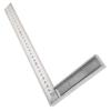 LEDMOMO Stainless Steel Right Angle Ruler for Carpentry, Right Angle, Multi-Purpose Square, Straight Ruler, Metal Square Ruler, Silver, Curved Ruler,