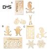 Gnome Templates Set Wooden Gnome Footprints Stencil Dwarf Silhouette Stencil for Christmas Window Floor Decor