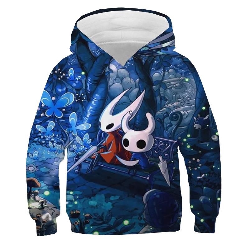 Hollow Knight Nadruk Bluzy Bluzy Jesień Polar Pulower Chłopcy Dziewczęta Dres y2k Top Sudadera Bluza Anime Odzież Dziecięca