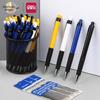 Deli 0.7mm Blue Click-Type Ballpoint Pen for Students and Office Use