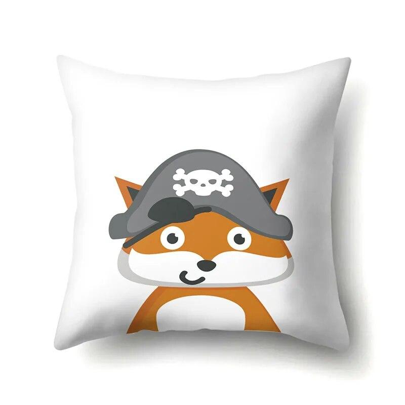 Ocean Pillowcase Car Lumbar Pillow  Cushion Sofa  Toon Pattern