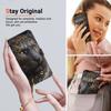 Handmade PU Leather Flip Case for Samsung Galaxy XCover7 (SM-G556B/G556BU1)- Anti-Slip Shockproof Cover with Wrist Strap & Heart/Rose Cat Designs