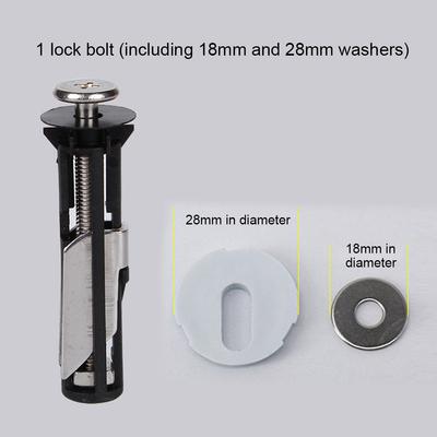 2 Stück Strapazierfähiges Toilettensitz-Befestigungsbolzen-Kit Edelstahl Spülkasten-Toilettenbolzen Scharnierschraube Toilettensitz-Scharnierbolzen Schrauben