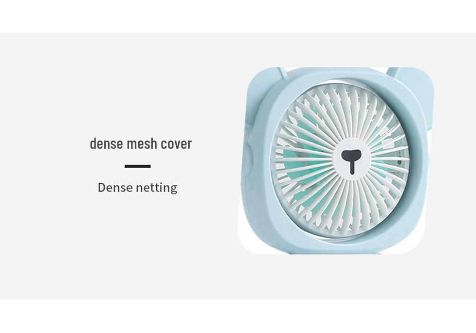 Portable USB Mini Desktop Fan - Rechargeable, Compact Electric Fan for Students & Office