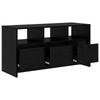 TV Stand 102 x 37.5 x 52.5 cm Black Oak Effect