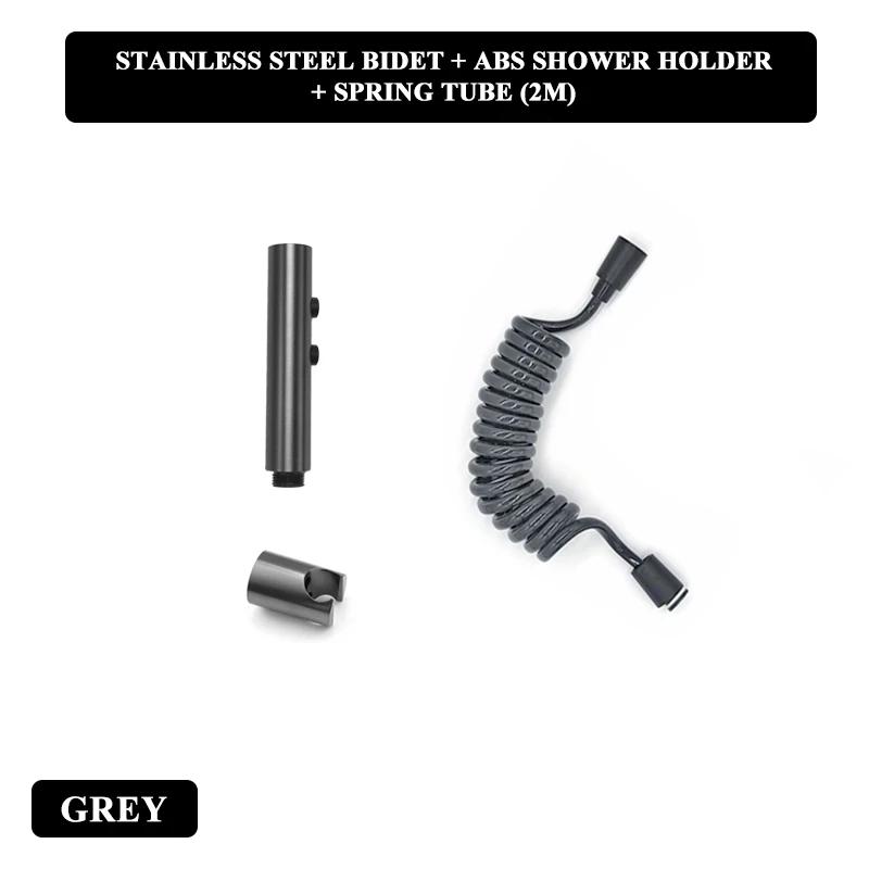 Handbrause Bidet Sprayer Set Hochdruck Dual-Modus Edelstahl Sprühpistole Dusche Selbstreinigend Badezimmerzubehör