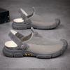 Hollow Out Men Sandals Comfy Man Summer Mesh Shoes Classic Dual-Purpose Slippers Soft Outdoor Beach Flat Rubber Trekking Sandals