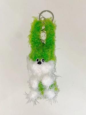 You Like What Wiggly Green Rabbit Keyring