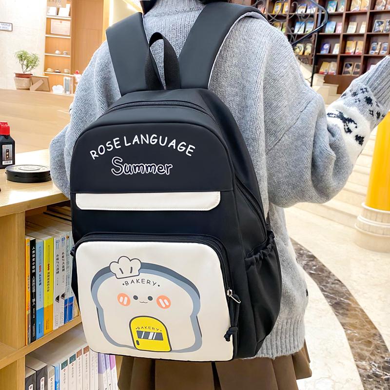 Dreiteiliges Rucksack-Set Studenten-Schultasche Jungen Mädchen Rucksack mit großem Fassungsvermögen Cartoon Kinderrucksack