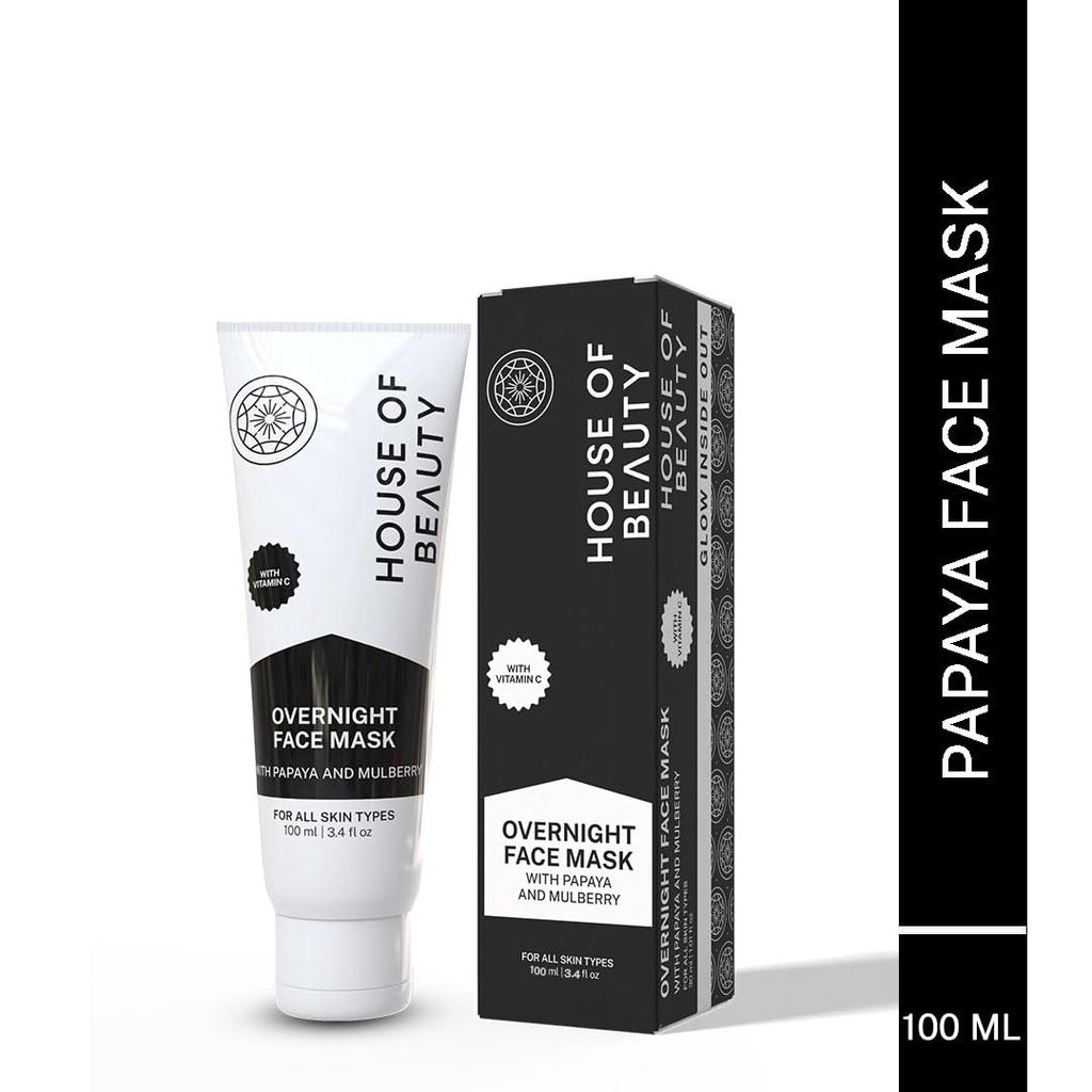 House of Beauty Overnight Face Mask-Pigmented skin & discoloration w/t Papaya Enzymes(100ml)