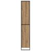 Tall Cabinet Rustic Oak Finish 79 x 36 x 200 cm