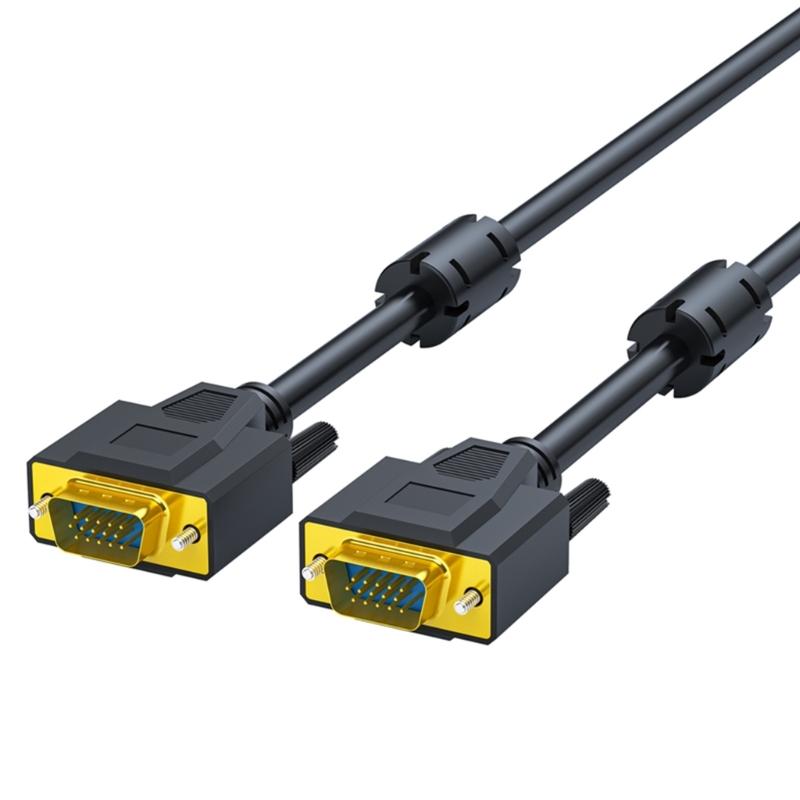 High Performances VGA Connectors Cable Builts In EMIs Protections Ensures Stable Signals for Home Theater Systems