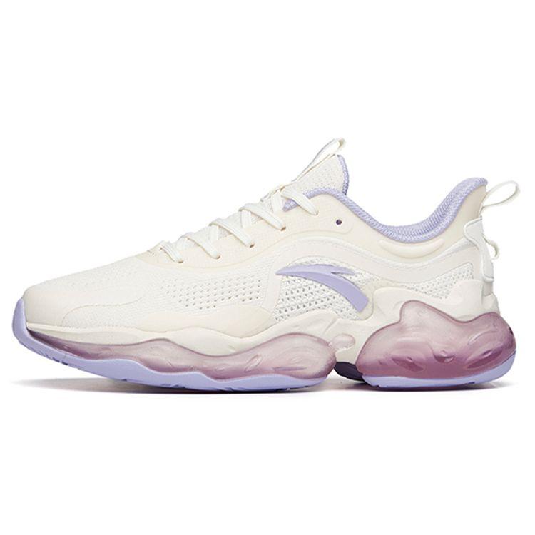 ANTA Retro Dad Shoes Off White Purple Women 122035501-13 39