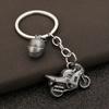 1pc Sporty 3D Motorcycle Helmet Keychain Durable Zinc Alloy Metal Ring & Chain Pendant Gift for Motorcycle Enthusiasts, Motorcycle Accessories