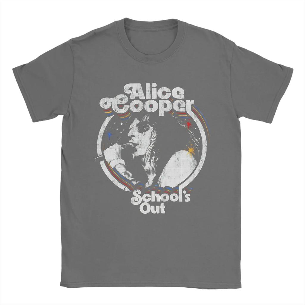 Alice Cooper Band T-Shirt Strand Freizeit T-Shirts Herren Baumwolle Rundhals S4XL Kleidung Kurzärmelige Vintage Oberteile