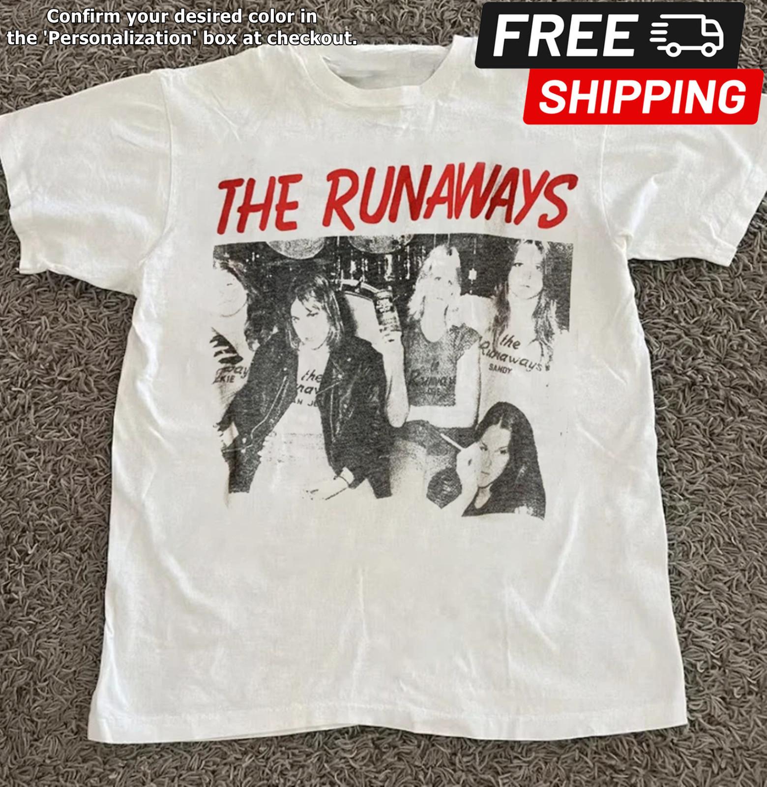 Rare The Runaways Band 90s Short Sleeve Gift For Fan S to 5XL T-shirt XXL
