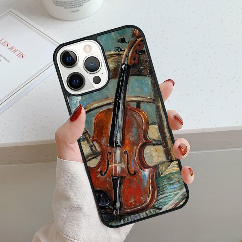 Violin and Musical Note Phone Case For iPhone 17 Air 11 12 13 14 15 16 Pro Max Cover For iPhone 17 Air Max Plus Coque Shell
