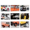 1/24 Toyota Land Cruiser LC80 Advanture Camping SUV Toy Car Diecast Metal Alloy Miniature Model Collection Gift for Boy Children