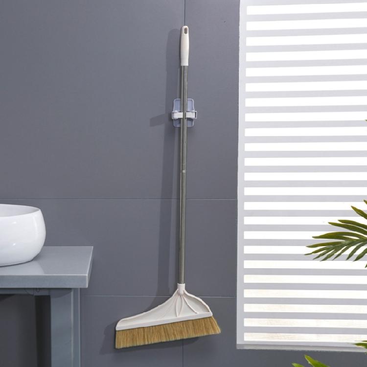 Set of 4 Wall Hanging Mop Holders Self Adhesive Grip Hangers for Brooms Practical Organizers for Household Tools