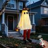 Halloween Dekoration für Garten Hängende Schaukel Geist Dekoration, Leuchtend Groß Schwingend mit Indoor Eingangsbereich Dekoration Hexenhut Und Gestreifte Beine