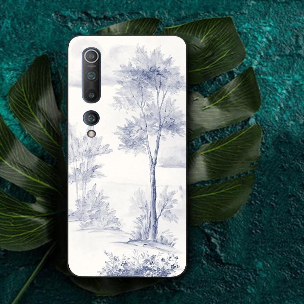 Blue and white porcelain Phone Case For Redmi Note 4 X 5 A 6 7 8 T 9 9S 10 11 11S 11Epro Poco M3 pro