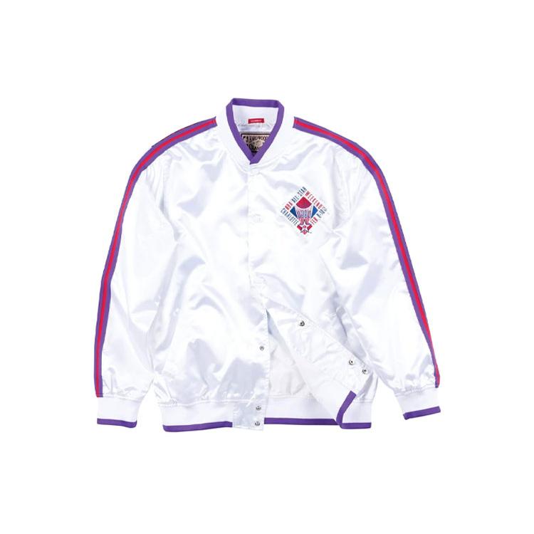 Mitchell Ness Jacket Unisex White STJKNG18422-ASGBLCK191