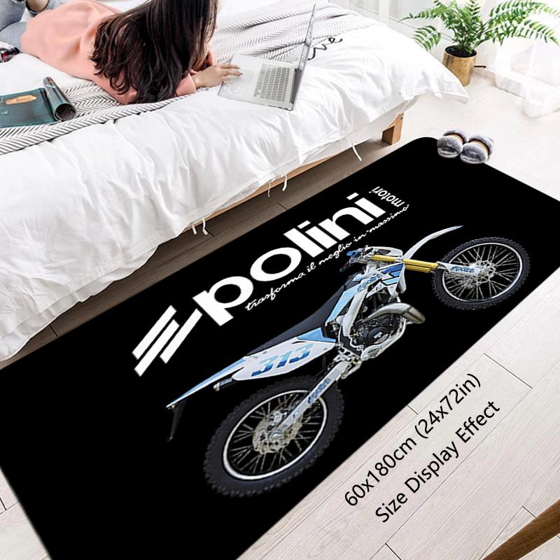 Interior Floor Mat P-Polini Italy Scooter Doormat Non-slip Foot Rug for Entryway Kitchen Carpet Bedroom Bedside Mats Home Decors