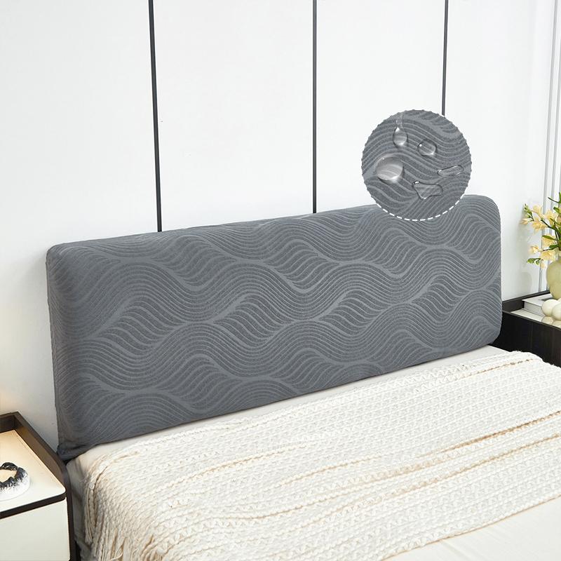 Stretch Bed Headboard Cover Elastic All-inclusive Bed Head Cover Jacquard Headboard Cover Dustproof Bedroom Bedhead Cover