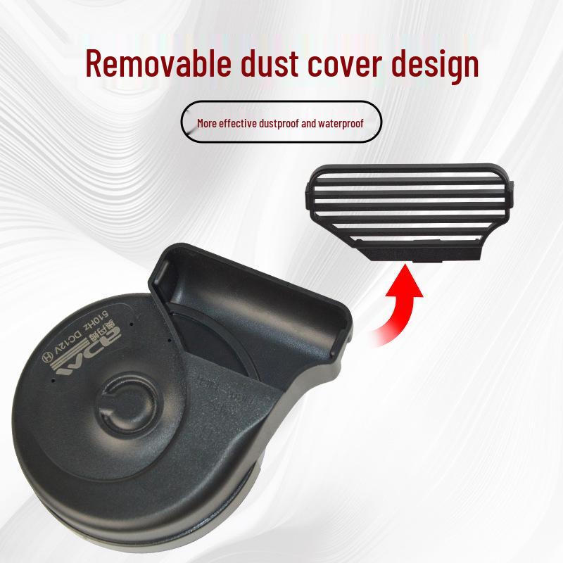 Fits Xiao Niu Electric Vehicle 12V Slim Waterproof Dustproof Snail Horn, Single to Double Conversion.