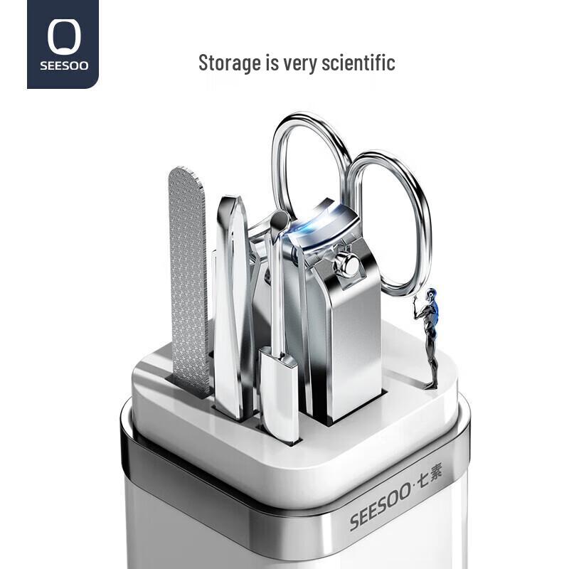 Qisu 6-Piece Dazzling Vertical Nail Clipper Set