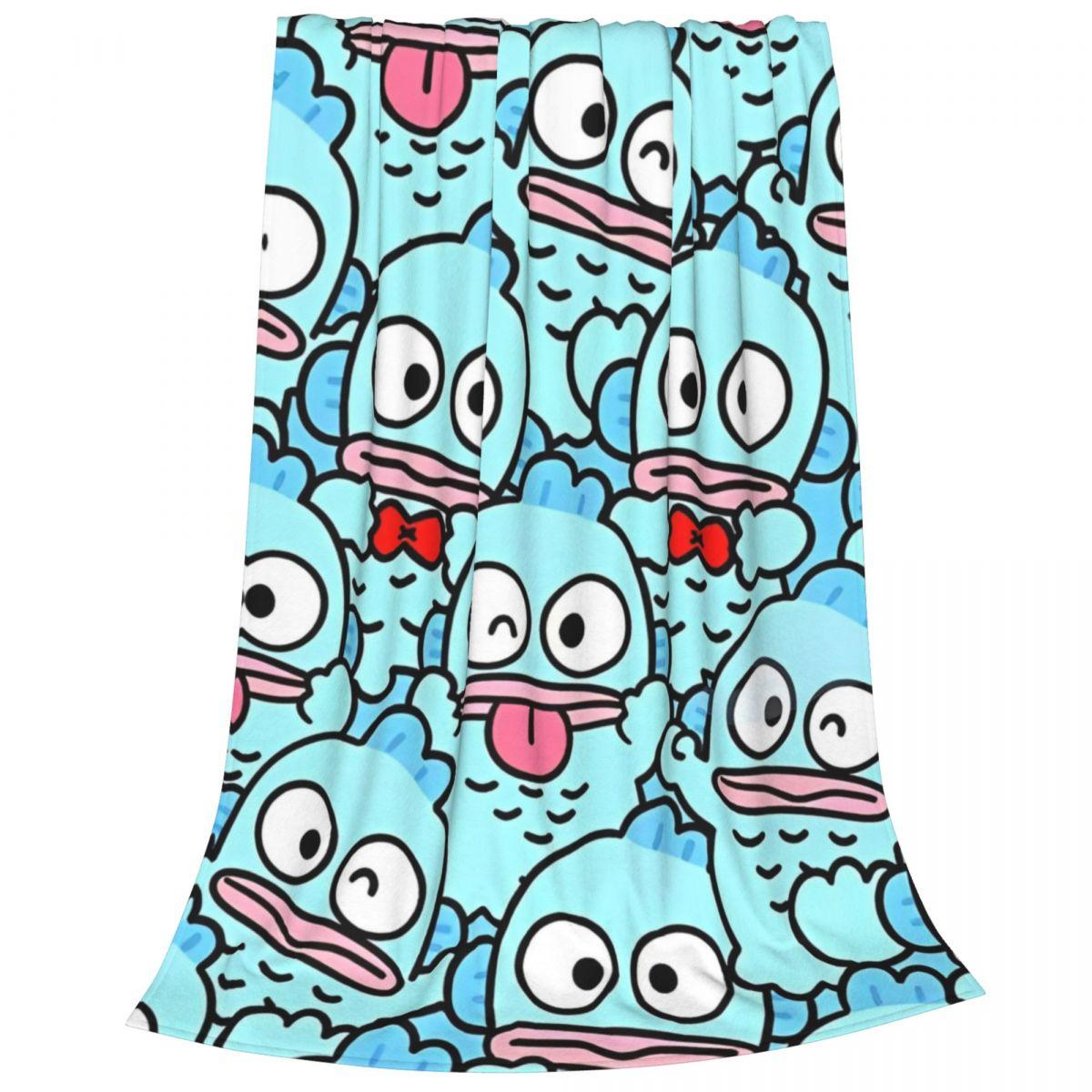 

Хангидон Строит Рожицы Мультяшное Шерстяное Одеяло Милое Кавайное Винтажное Плед для Дома Отеля Дивана 150*125см Покрывала 30x40in