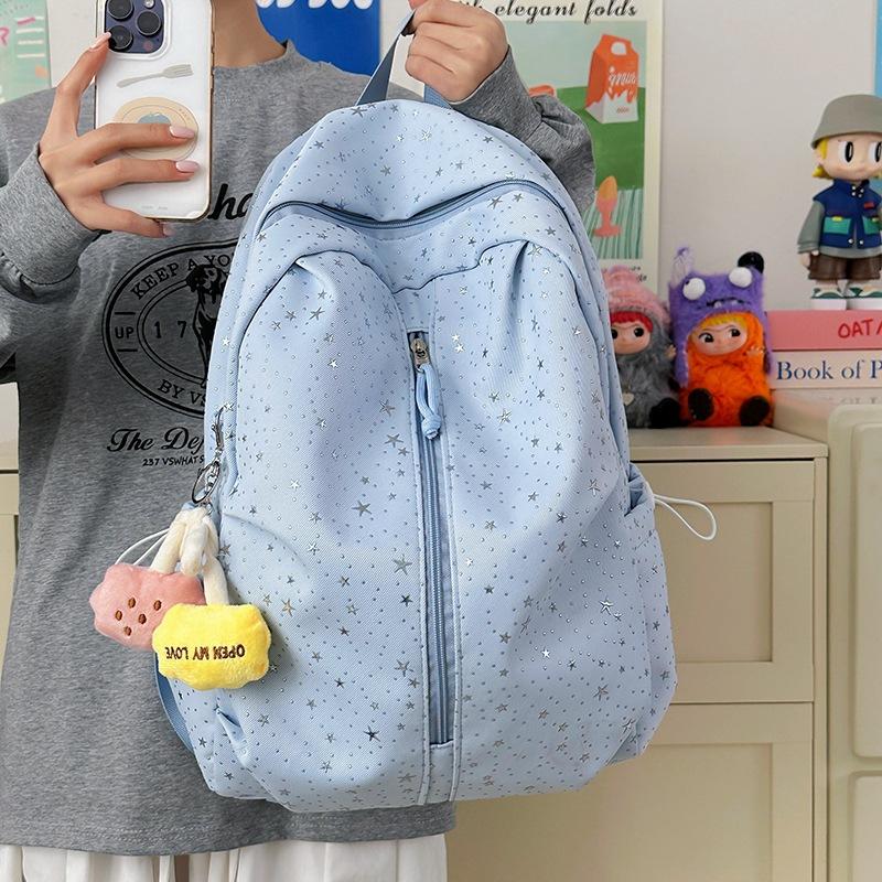 Schoolbag Spring New Schoolbag Female Korean Ins Sweet Stars Girl Heart Travel Backpack High Value Mori Backpack