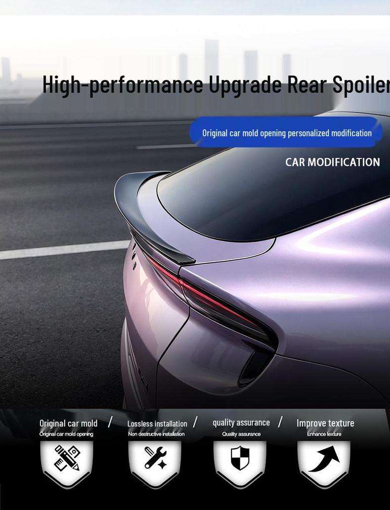 Xiaopeng MONA L03 Sport Rear Spoiler Wing Diffuser - No Drill Required