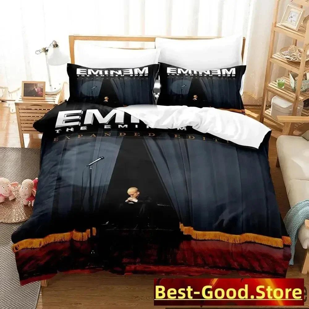 Stampa 3D Eminem Rapper Set Biancheria da Letto Ragazzi Ragazze Twin Queen King Size Copripiumino Federa Letto ragazzi Adulto Tessile per la Casa