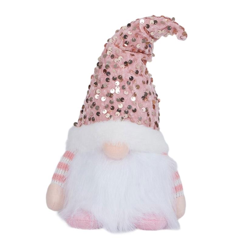 

Dwarf Doll with Light Toy Festival Ornament Family Friendly Holiday Decoration For Indoor Christmas Display