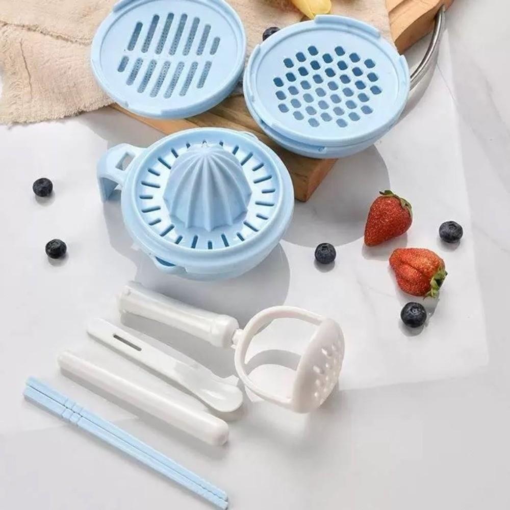 Handmade Baby Food Grinding Bowl Solid color Manual Grinder Vegetables Grinder Baby Feeding