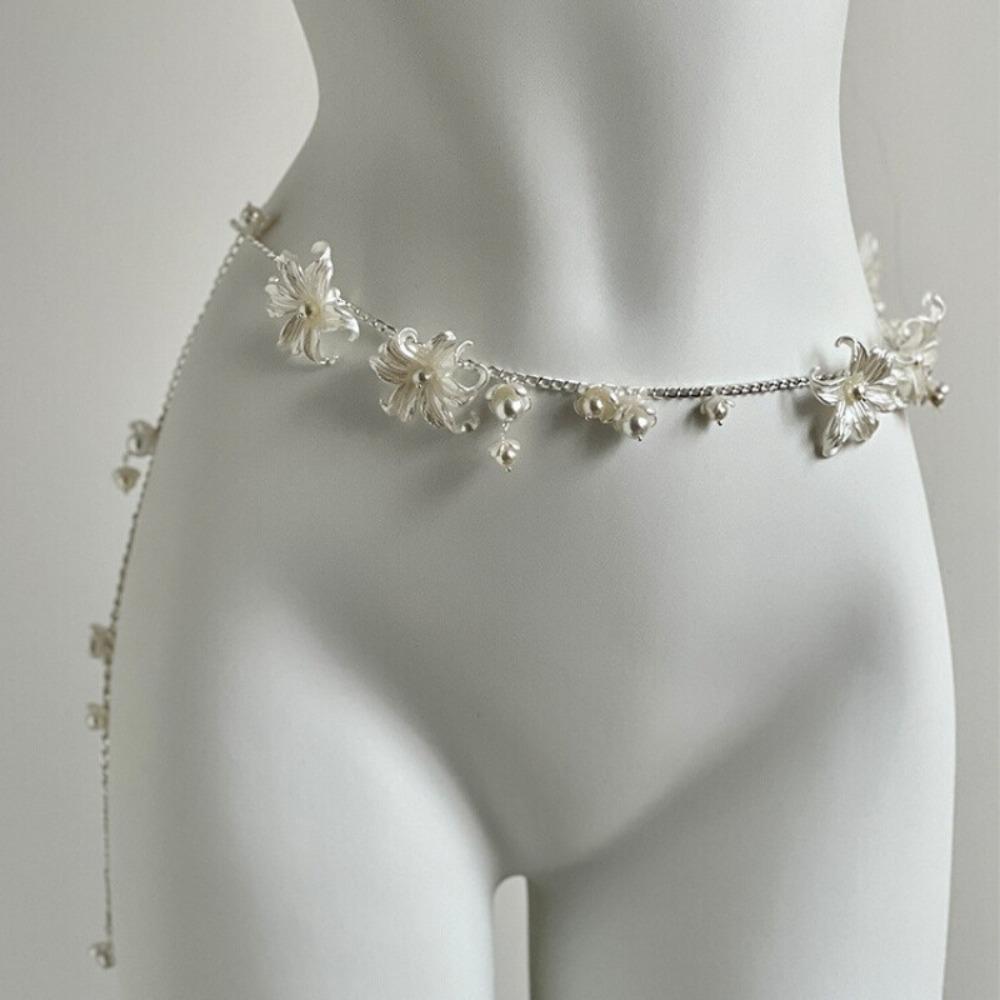 Versatile Pearl Waist Chains Elegant Hip Chain Fashion Body Jewelry  Women