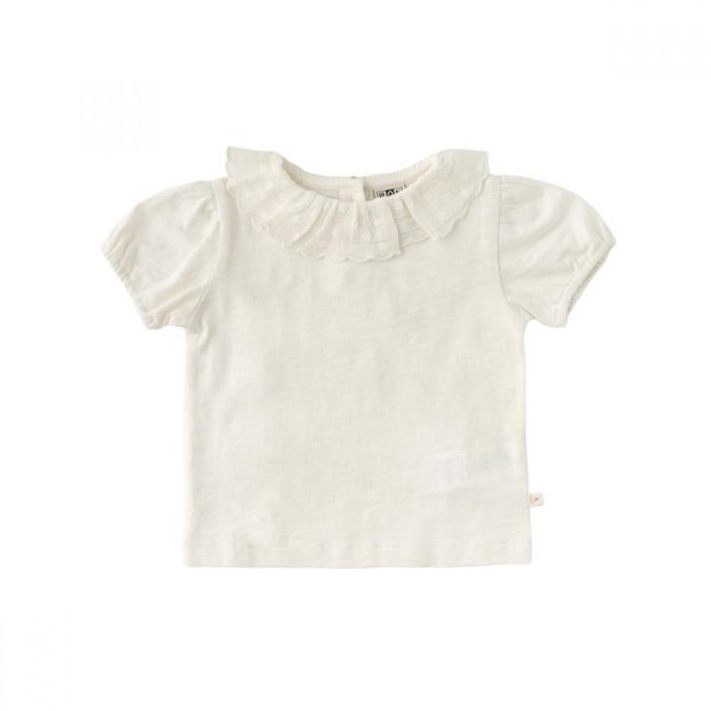 

BonTon Baby Wh Frill Collar T shirT 7617T L32 06 WH/3A